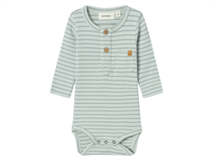 Lil Atelier sky gray striped bodysuit